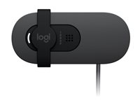 Logitech BRIO 100 - Webcam - farve - 2 MP - 1920 x 1080 - 1080p, 720p - audio - USB 960-001585
