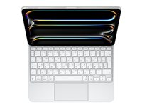 Apple Magic Keyboard - Tastatur og folio-kasse - med trackpad - bagbelyst - Apple Smart connector - QWERTY - russisk - hvid MWR03RS/A