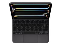 Apple Magic Keyboard - Tastatur og folio-kasse - med trackpad - bagbelyst - Apple Smart connector - AZERTY - fransk - sort MWR23F/A