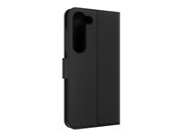 iFrogz Defence - Beskyttende kasse flipomslag til mobiltelefon - læder - sort - for Samsung Galaxy S23 302011018