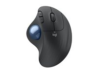 Logitech Ergo Series ERGO M575S - Styrebold - ergonomisk - optisk - 5 knapper - trådløs - Bluetooth, 2.4 GHz - Logitech Logi Bolt USB-modtager - grafit 910-007029