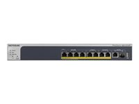 NETGEAR Smart MS510TXPP - Switch - L3 Lite - smart - 4 x 10/100/1000 (PoE+) + 2 x 100/1000/2.5G/5G (PoE+) + 2 x 100/1000/2.5G (PoE+) - desktop, monterbar på stativ - PoE+ (180 W) MS510TXPP-100EUS
