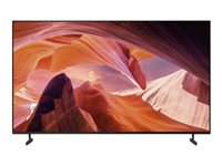 Sony Bravia Professional Displays FWD-55X80L - 55" Diagonal klasse (54.6" til at se) - X80L Series LED-bagbelyst LCD paneldisplay - med TV-tuner - digital skiltning - Smart TV - Google TV - 4K UHD (2160p) 3840 x 2160 - HDR - rammeblink, Direct LED - sort FWD-55X80L