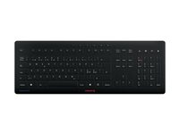CHERRY STREAM PROTECT - Tastatur - trådløs - 2.4 GHz - QWERTY - Pan Nordic - tastkontakt: CHERRY SX - sort JK-8552PN-2