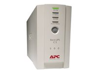 APC Back-UPS CS 500 - UPS - AC 230 V - 300 Watt - 500 VA - RS-232, USB - output-stikforbindelser: 4 - beige BK500EI