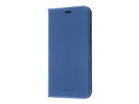 Insmat Exclusive - Bagsidecover til mobiltelefon - karton+papir+aluminiumsfolie, termoplastisk polyuretan (TPU), polyurethan - elektrisk blå - for Samsung Galaxy A55 650-3234