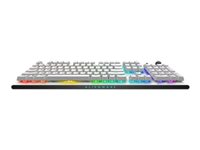 Alienware Tri-Mode AW920K - Tastatur - AlienFX per-nøgle RGB/16,8 millioner farver - trådløs - 2.4 GHz, Bluetooth 5.1, USB - QWERTY - Amk. engelsk - tastkontakt: CHERRY MX Red - månelys AW920K-W-WW
