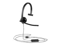 Logitech USB Headset H570e - Headset - på øret - kablet 981-000571