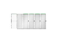 APC NetShelter SX Gen 2 - Rack kabinet - 1991 H x 750W x 1200D mm, med Sides - gulvstående - hvid - 42U - 19" - TAA-kompatibel AR3350W2