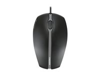 CHERRY GENTIX SILENT - Mus - optisk - 3 knapper - kablet - USB - sort JM-0310-2