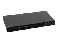 C2G Dual 4K HDMI HDBaseT + VGA, 3.5mm, and RS232 over Cat Switching Extender Box Transmitter to Ultra-Slim Box Receiver - 4K 60Hz - Video/audio/serie forlænger - sender - HDBaseT, HDMI - over CAT 5e/6/6a/7 - op til 70 m C2G30027