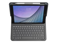 ZAGG Messenger Folio 2 - Tastatur og folio-kasse - Bluetooth - Nordisk - brunsort tastatur, brunsort etui - for Apple 10.2-inch iPad; 10.5-inch iPad Air (3. generation) 103007177