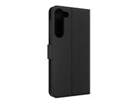 iFrogz Defence - Beskyttende kasse flipomslag til mobiltelefon - læder - sort - for Samsung Galaxy S23+ 302011022