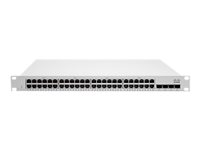 Cisco Meraki Cloud Managed MS210-48LP - Switch - 48 x 1000Base-T + 4 x Gigabit SFP (uplink) - PoE+ (370 W) MS210-48LP-HW