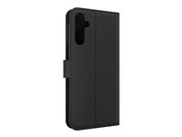iFrogz Defence - Beskyttende kasse flipomslag til mobiltelefon - læder - sort - for Samsung Galaxy S24 302013692