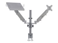 Eaton Tripp Lite Series Full-Motion Desktop Clamp for Laptop and 17" to 32" Monitor, Aluminum, TAA - Monteringssæt - fuldbevægelses justerbar arm - for Monitor - aluminium, stål - sølv - skærmstørrelse: 17"-32" - skrivebordsmonterbar - TAA-kompatibel DDR1732NBMTAA