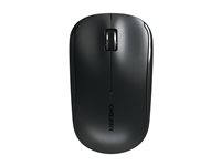 CHERRY MW 2200 - Mus - ergonomisk - højre- og venstrehåndet - optisk - 3 knapper - trådløs - 2.4 GHz - trådløs modtager (USB) - sort JW-T2200-2
