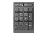 Lenovo Go Wireless Numeric Keypad - Tastatur - trådløs - 2.4 GHz - tastkontakt: Scissor-Key - stormgrå - detailsalg 4Y41C33791