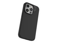 ZAGG Manhattan Snap - Bagsidecover til mobiltelefon - MagSafe-kompatibilitet - silicone - sort - for Apple iPhone 15 Pro 702312678