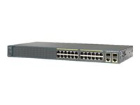 Cisco Catalyst 2960-Plus 24LC-S - Switch - Administreret - 24 x 10/100 + 2 x combo Gigabit SFP - monterbar på stativ - PoE (123 W) WS-C2960+24LC-S