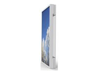 HI-ND - Indelukke - landskab/portræt - for fladt panel - udendørs, etui, til Samsung - låsbar - hvid - vægmonterbar OW5516-1001-01