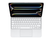 Apple Magic Keyboard - Tastatur og folio-kasse - med trackpad - bagbelyst - Apple Smart connector - QWERTY - portugisisk - hvid MWR43PO/A