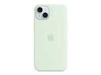 Apple - Bagsidecover til mobiltelefon - MagSafe-kompatibilitet - silicone - blød mynte - for iPhone 15 Plus MWNG3ZM/A