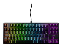 CHERRY XTRFY K4V2 - Tastatur - RGB - 80% - TKL - bagbelyst - USB - QWERTY - Pan Nordic - tastkontakt: CHERRY MX2A Red - sort CX-K4V2-RGB-TKL-R-NOR
