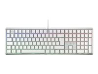 CHERRY XTRFY MX 3.1 - Tastatur - 100% - full size - bagbelyst - USB-C - QWERTY - Pan Nordic - tastkontakt: CHERRY MX2A Red - hvid G80-3890LJAPN-0