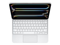 Apple Magic Keyboard - Tastatur og folio-kasse - med trackpad - bagbelyst - Apple Smart connector - hvid MWR03Y/A