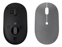 Lenovo Go - Mus - ergonomisk - højre- og venstrehåndet - blå optisk - 5 knapper - trådløs - 2.4 GHz - USB-C trådløs modtager - stormgrå - for ThinkPad X1 Yoga Gen 8 21HQ 4Y51C21216
