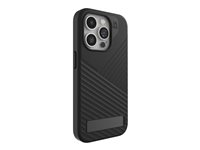 ZAGG Denali Snap - Bagsidecover til mobiltelefon - grov - MagSafe-kompatibilitet - sort - for Apple iPhone 15 Pro 702312718