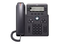 Cisco IP Phone 6841 - VoIP-telefon - SIP, SRTP - 4 linier - brunsort CP-6841-3PW-CE-K9=