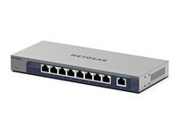 NETGEAR GS108MX - Switch - ikke administreret - 8 x 10/100/1000 + 1 x 10Gb Ethernet SFP+ (uplink) - desktop, væg-monterbar - for NETGEAR AGM731F; ProSafe AGM731F, AGM732F, AGM734, AXM761, AXM762, AXM764 GS108MX-100EUS