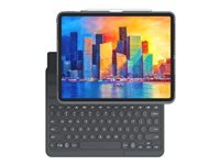 ZAGG Pro Keys - Tastatur og folio-kasse - bagbelyst - Bluetooth - Nordisk - brunsort tastatur, brunsort etui - for Apple 12.9-inch iPad Pro (3. generation, 4. generation, 5. generation) 103407971