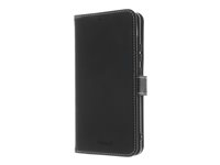 Insmat - Flipomslag til mobiltelefon - ægte læder, karton+papir+aluminiumsfolie, polycarbonat (PC) - for Motorola Edge 50 Neo 650-3297