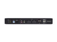 StarTech.com 2-Port Dual-Monitor DP KVM Switch w/Video Matrix, 4K 60Hz - KVM / audio / USB switch - 2 x KVM / audio / USB - 1 lokalbruger - desktop - TAA-kompatibel P2ADD121D-KVM-SWITCH