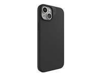 ZAGG Manhattan Snap - Bagsidecover til mobiltelefon - MagSafe-kompatibilitet - silicone - sort - for Apple iPhone 14 Plus, 15 Plus 702312677