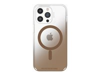 Gear4 Milan Snap - Bagsidecover til mobiltelefon - med MagSafe - MagSafe-kompatibilitet - D3O Crystalex - guld - for Apple iPhone 13 Pro 702008221