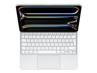 Apple Magic Keyboard - Tastatur og folio-kasse - med trackpad - bagbelyst - Apple Smart connector - AZERTY - fransk - hvid MWR43F/A