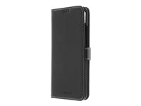 Insmat - Flipomslag til mobiltelefon - ægte læder, polykarbonat - sort - for Xiaomi Redmi 9C 650-2899
