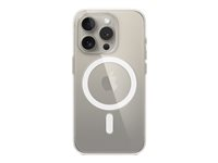 Apple - Bagsidecover til mobiltelefon - MagSafe-kompatibilitet - polykarbonat - klar - for iPhone 15 Pro MT223ZM/A