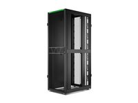 APC NetShelter SX Gen 2 - Rack kabinet - 2258H x 750W x 1070D mm, med sider - gulvstående - sort - 48U - 19" - TAA-kompatibel AR3157B2