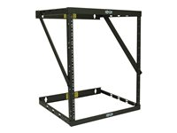 Eaton Tripp Lite Series 12U Wall Mount Open Frame Rack Cabinet Wallmount Heavy Duty - Rack åben ramme - 2-pæl - vægmonterbar - sort - 12U - 19" SRWO12UHD