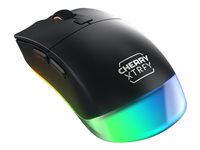 CHERRY Xtrfy M50 - Mus - ergonomisk - letvægt - optisk - trådløs, kablet - 2.4 GHz, Bluetooth - sort JW-5000-2
