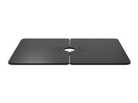 Compulocks Stability Base Plate for the BrandMe Stand - Komponenter til montering (bundplade) - for displaystander - sort - skærmstørrelse: 21"-32" - standermonterbar LBPB