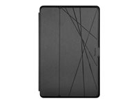 Targus Click-In - Flipomslag til tablet - termoplastisk polyuretan (TPU) - sort - 12.4" - for Samsung Galaxy Tab S7+ 12.4", S7 FE 12.4" and S8+ 12.4" THZ904GL