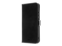 Insmat - Flipomslag til mobiltelefon - ægte læder, polykarbonat, karton+papir+aluminiumsfolie - for Motorola Edge 40 Neo 650-3183