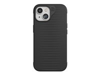 ZAGG Luxe - Bagsidecover til mobiltelefon - MagSafe-kompatibilitet - sort (klik) - for Apple iPhone 13, 14, 15 702312596