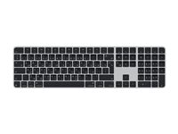 Apple Magic Keyboard with Touch ID and Numeric Keypad - Tastatur - USB-C - trådløs - Bluetooth - QWERTY - arabisk/engelsk - sorte taster MXK83AB/A